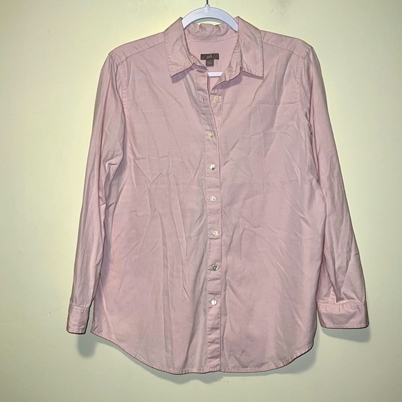 Women’s J. Jill light pink button down long sleeve shirt size XS - Picture 1 of 4